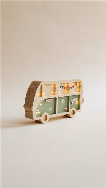 Grote foto houten decoratieve lamp hippie van groen 2xaa batterijen zonder dimfunctie of afstandsbediening kinderen en baby complete kinderkamers