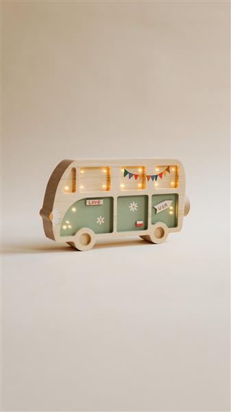 Grote foto houten decoratieve lamp hippie van groen 2xaa batterijen zonder dimfunctie of afstandsbediening kinderen en baby complete kinderkamers