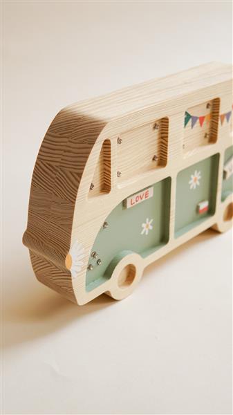 Grote foto houten decoratieve lamp hippie van groen 2xaa batterijen zonder dimfunctie of afstandsbediening kinderen en baby complete kinderkamers