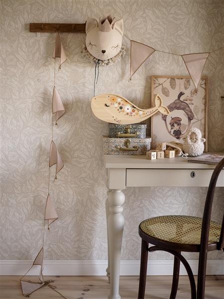 Grote foto houten decoratieve lamp walvis bloemen 2xaa batterijen zonder dimfunctie of afstandsbediening kinderen en baby complete kinderkamers