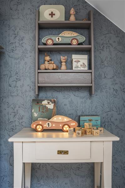 Grote foto houten decoratieve lamp auto bruin 2xaa batterijen zonder dimfunctie of afstandsbediening kinderen en baby complete kinderkamers