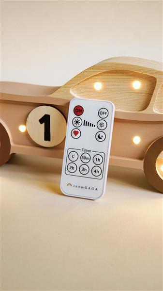 Grote foto houten decoratieve lamp auto bruin 2xaa batterijen zonder dimfunctie of afstandsbediening kinderen en baby complete kinderkamers