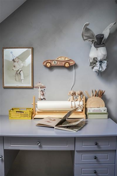 Grote foto houten decoratieve lamp auto bruin 2xaa batterijen zonder dimfunctie of afstandsbediening kinderen en baby complete kinderkamers