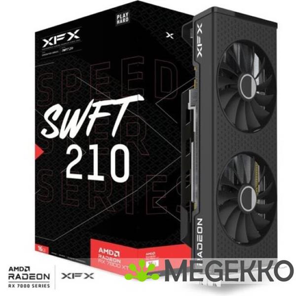 Grote foto xfx speedster swft 210 amd radeon rx 7800 xt core edition computers en software videokaarten