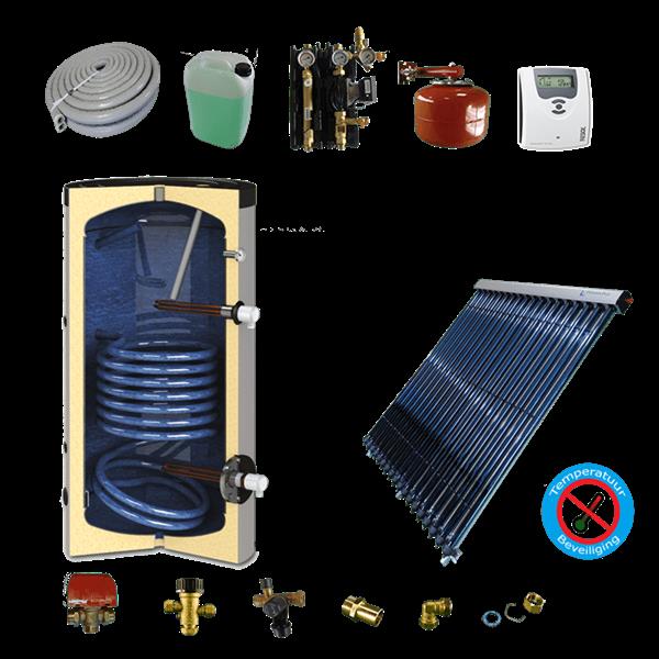 Grote foto tapwater zonneboiler 150l prisma pro 18 prijsbewust samengesteld 5 meter dn16 dubbel ht ge soleerd doe het zelf en verbouw geisers en boilers