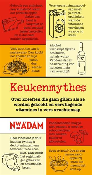 Grote foto keukenmythes boeken kookboeken