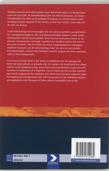 Grote foto goed nieuws in kwade tijden boeken studieboeken