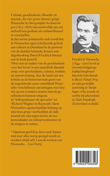 Grote foto oneigentijdse beschouwingen nietzsche bibliotheek boeken overige boeken