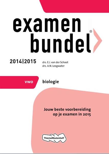 Grote foto examenbundel biologie vwo 2014 2015 boeken overige boeken