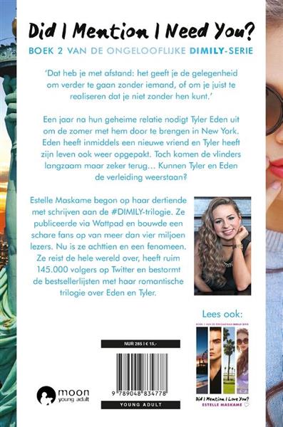 Grote foto did i mention i need you did i mention i love you 2 boeken jeugd 13 jaar en ouder