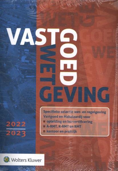 Grote foto vastgoedwetgeving 2022 2023 boeken overige boeken