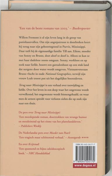Grote foto terug naar mississippi boeken overige boeken