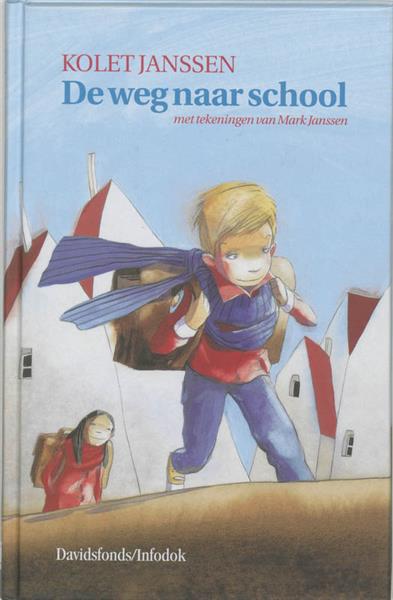 Grote foto de weg naar school davidsfonds infodok kinderboeken boeken jeugd 13 jaar en ouder