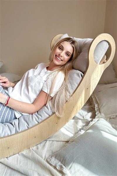 Grote foto houten klimboog xl rocker naturel xl kinderen en baby overige