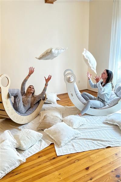 Grote foto houten klimboog xl rocker naturel xl kinderen en baby overige