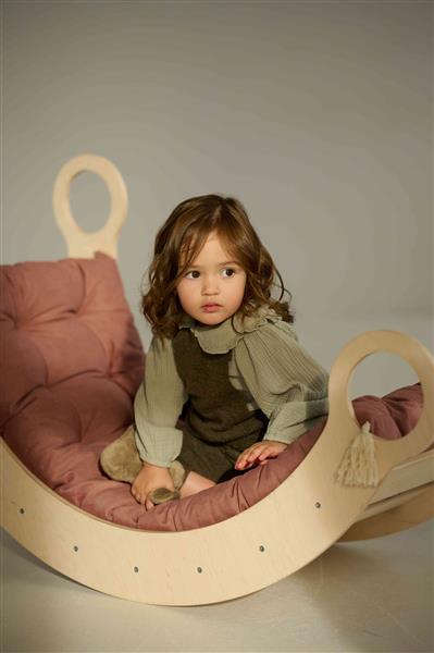 Grote foto houten klimboog l rocker naturel l kinderen en baby overige