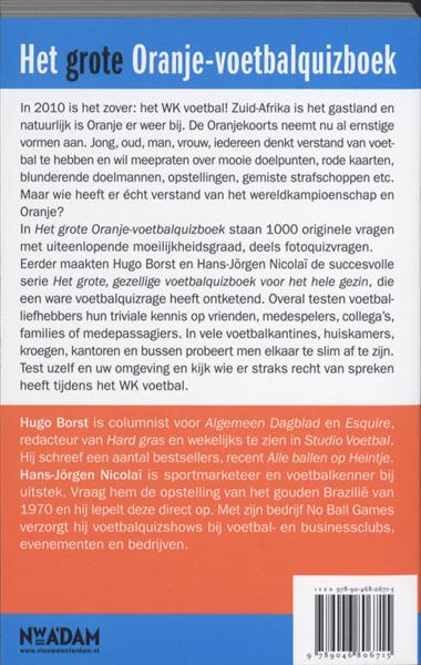 Grote foto grote oranje voetbalquizboek boeken hobby en vrije tijd