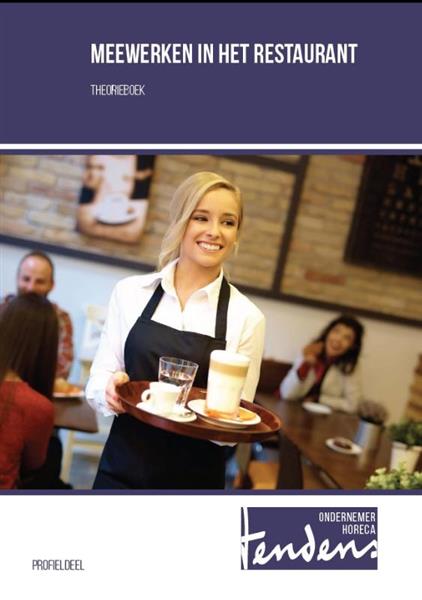 Grote foto meewerken in het restaurant theorieboek tendens ondernemer horeca boeken overige boeken