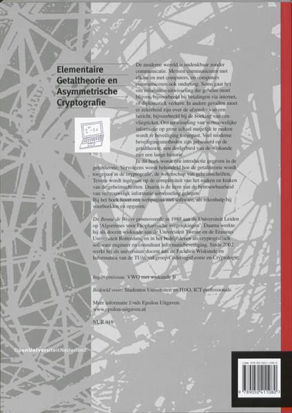 Grote foto elementaire getaltheorie en asymmetrische cryptografie epsilon uitgaven 63 boeken wetenschap