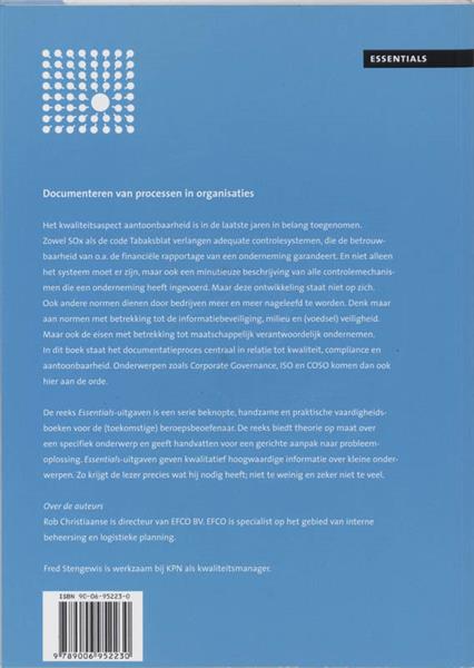 Grote foto documenteren van processen in organisaties essentials boeken overige boeken