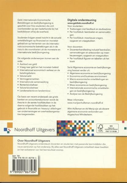Grote foto geld internationale economische betrekkingen en bedrijfsomgeving boeken studieboeken