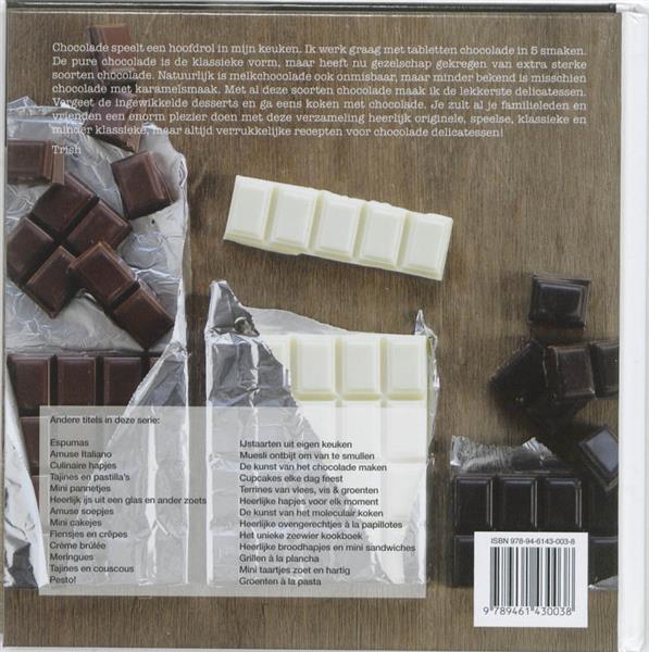 Grote foto chocolade delicatessen creatief culinair boeken kookboeken