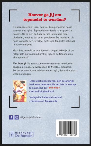 Grote foto niet jouw girl boeken jeugd 13 jaar en ouder