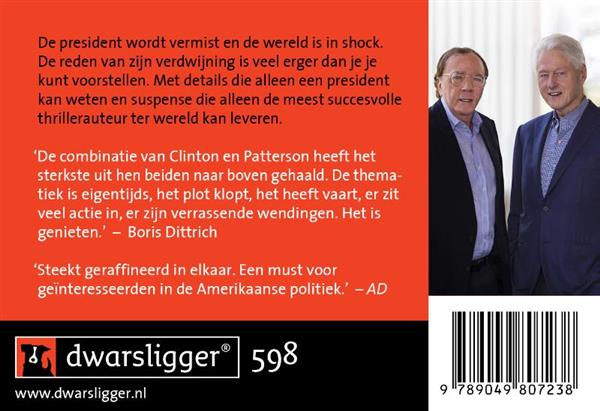 Grote foto president vermist dwarsligger 598 boeken thrillers