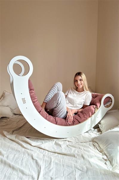 Grote foto houten klimboog xl rocker naturel xl kinderen en baby overige