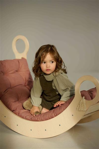 Grote foto houten klimboog l rocker naturel l kinderen en baby overige