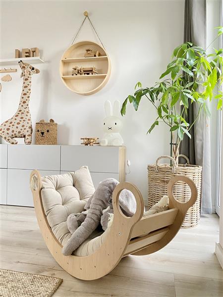 Grote foto houten klimboog s rocker naturel s kinderen en baby overige
