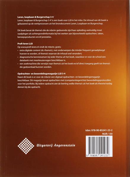 Grote foto leren loopbaan en burgerschap 3 4 boeken overige boeken