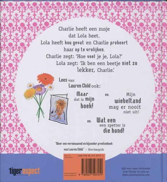 Grote foto ik ben een beetje niet zo lekker charlie en lola boeken overige boeken