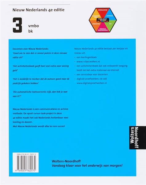 Grote foto nieuw nederlands 3 vmbo bk boeken overige boeken