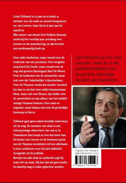 Grote foto de wereld volgens louis tobback boeken politiek en maatschappij