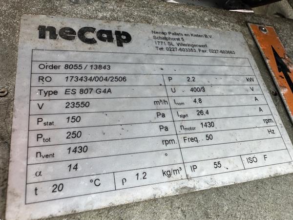 Grote foto necap ventilator 2 2 kw agrarisch tuinbouw