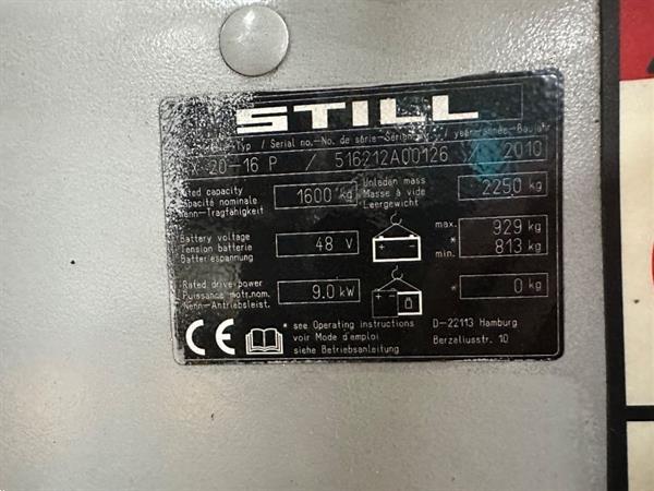 Grote foto still rx20 16p heftruck duplo 335 freelift sideshift 4e functie elektrisch accu 2017 agrarisch heftrucks