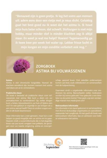 Grote foto zorgboek astma bij volwassenen zorgboek boeken gezondheid en voeding