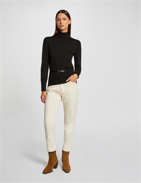 Grote foto long sleeved with ornament 232 mpensee black kleding dames truien en vesten