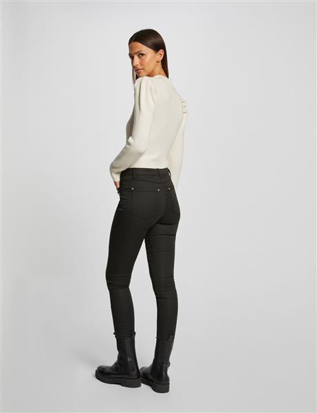 Grote foto skinny trousers with metal ornaments 232 polo black kleding dames broeken en pantalons