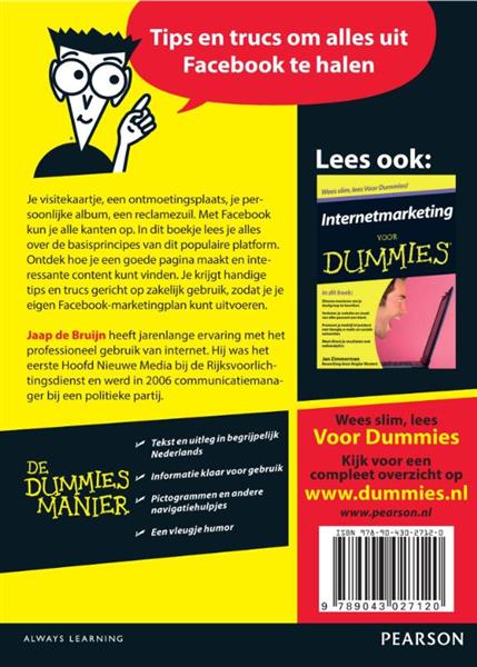 Grote foto de kleine facebook voor dummies voor dummies boeken informatica computer