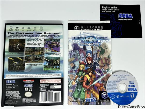 Grote foto nintendo gamecube phantasy star online i ii usa spelcomputers games overige nintendo games
