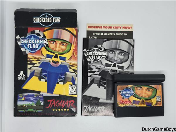 Grote foto atari jaguar checkered flag spelcomputers games overige games
