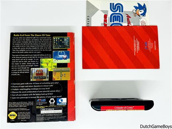 Grote foto sega genesis crusader of centy original spelcomputers games overige merken