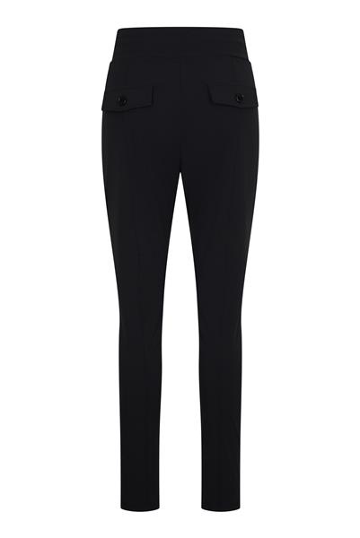 Grote foto travel broek met rits 2135 black kleding dames broeken en pantalons