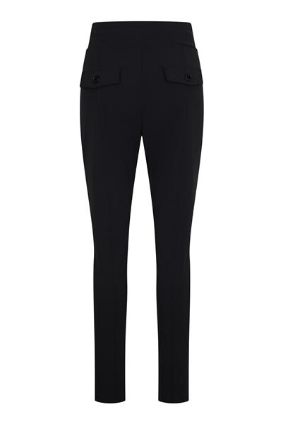 Grote foto travel broek met rits 2135 black kleding dames broeken en pantalons
