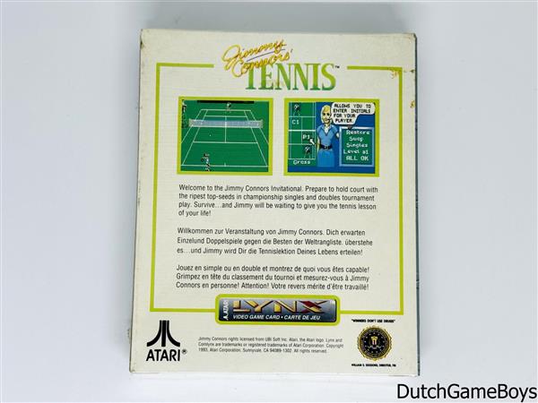 Grote foto atari lynx jimmy connors tennis new sealed spelcomputers games overige games