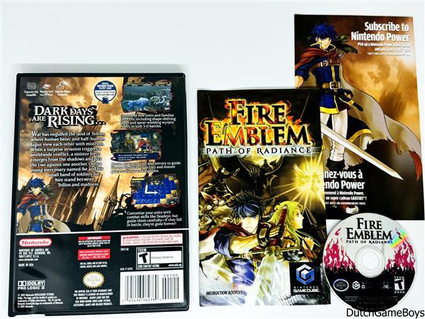 Grote foto nintendo gamecube fire emblem path of radiance usa spelcomputers games overige nintendo games