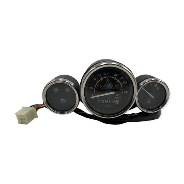 Grote foto km tellerklok zwart euro2 euro3 san remo pico new flash snail dolce vita motoren overige accessoires