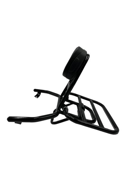 Grote foto achter klapdrager zwart met rugleuning en kussen rso sense riva s felice vx50 s sourini s motoren overige accessoires